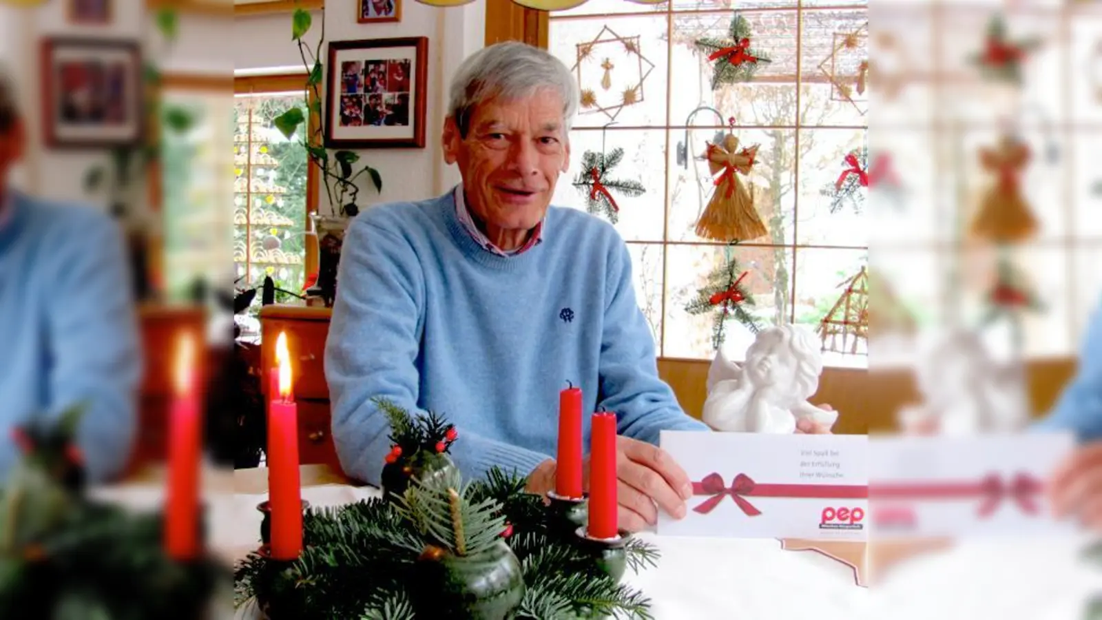 Lernpate Eberhard Gentz freute sich über die Auszeichnung vom Südost-Kurier zum Weihnachtsengel 2012.	 (Foto: bus)