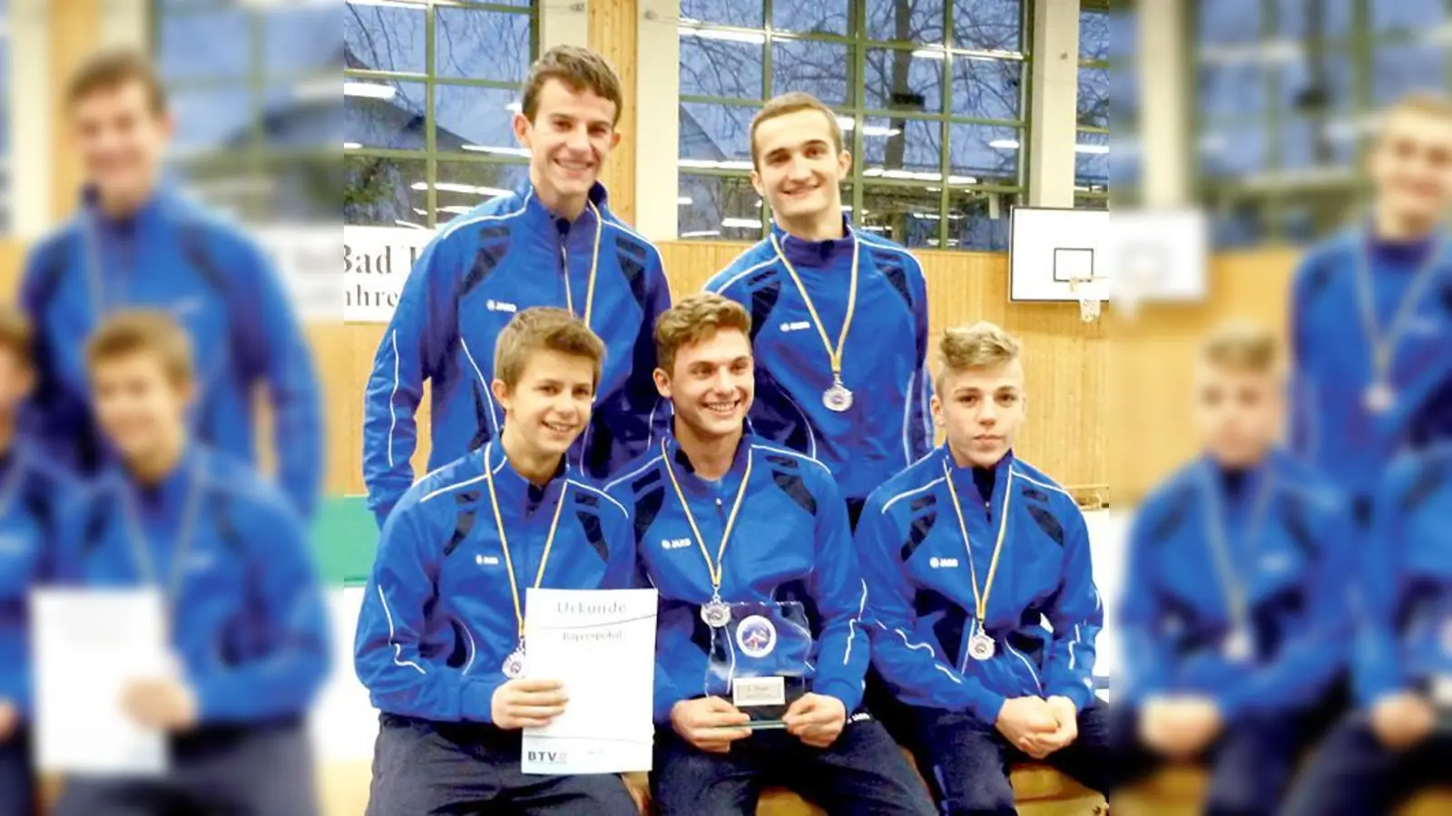 Die Siegreichen Turner freuen sich über einen gelungenen Saisonabschluss.	 (Foto: Verein)