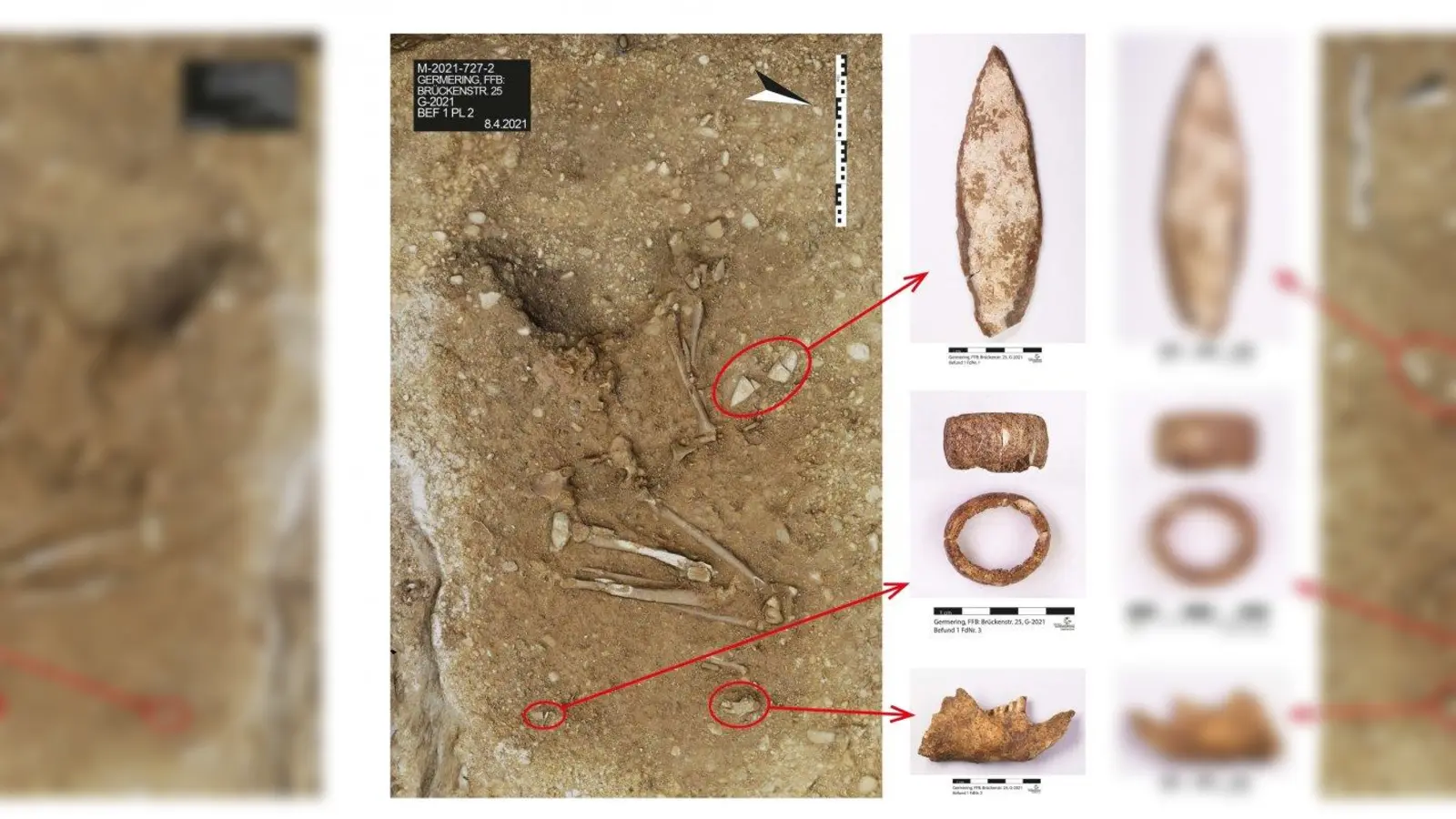 An der Brückenstraße wurde das bronzezeitliche Grab aus dem 3. Jahrtausend v. Chr. gefunden. (Foto: Stadt Germering)