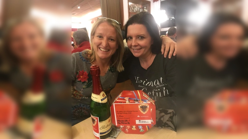 Simone Matzkowitz und Claudia Oberpriller wurden Gesamtsieger des Damen-Doppel-Turniers. (Foto: Verein)
