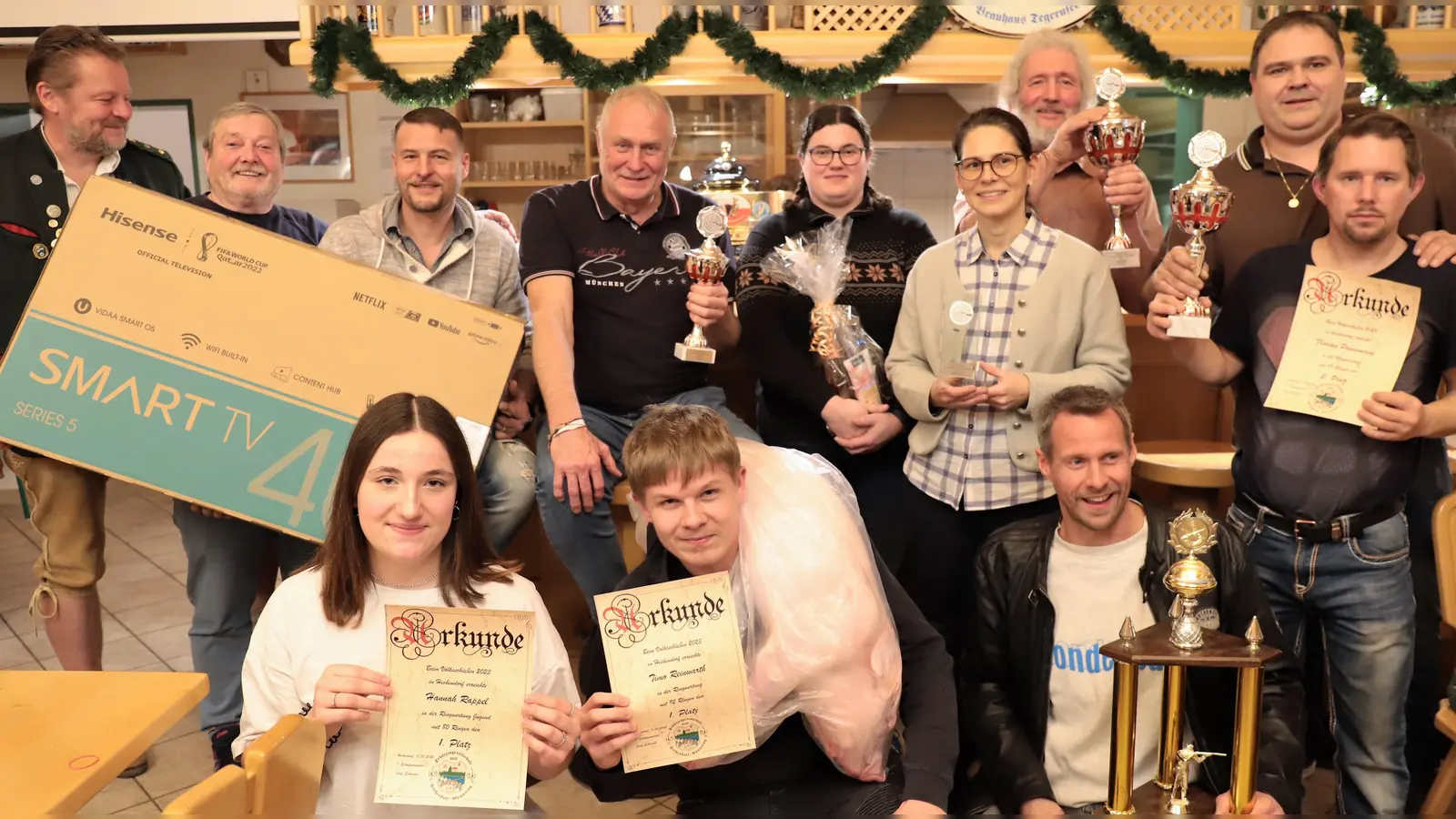 Die SG Hechendorf-Güntering hatte zur Preisverteilung ins Vereinsstüberl eingeladen. (Foto: SG Hechendorf-Güntering)