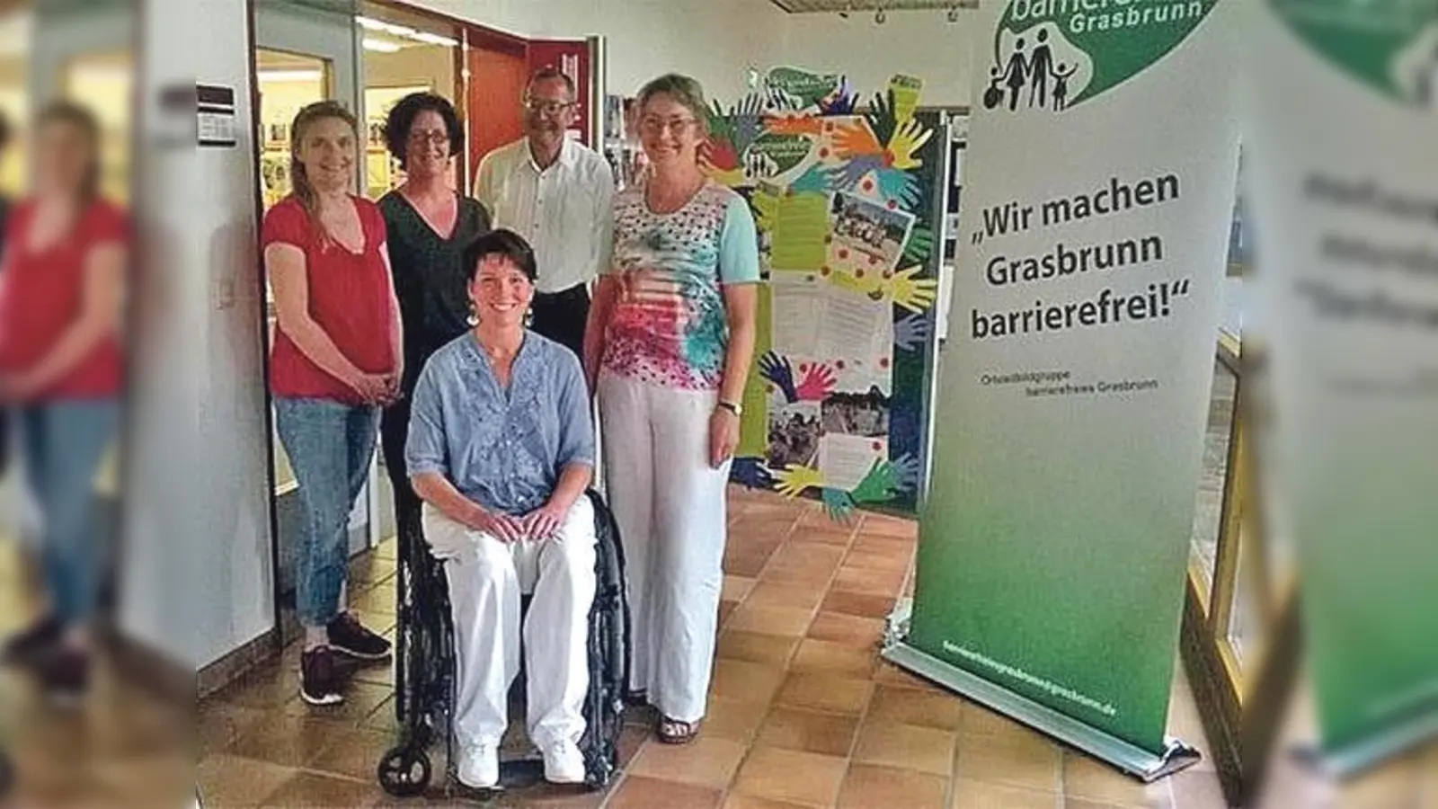 Petra Stelzl, Carmen Müller, Werner Seibold, Hildegard Seibold; vorne: Sigrid Karl (v.l.). 	 (Foto: privat)