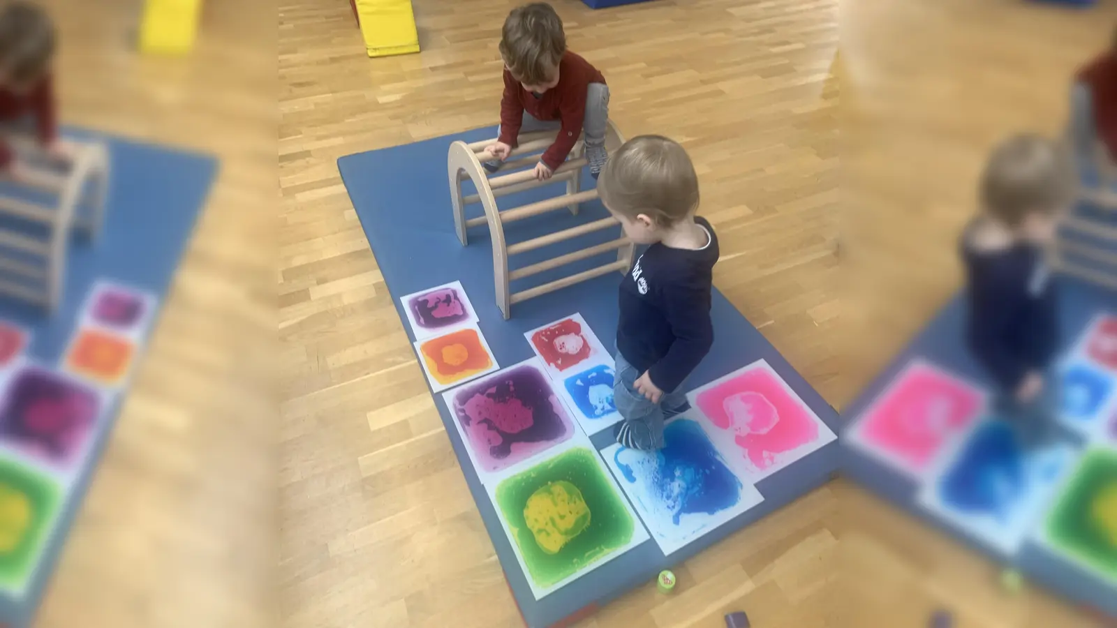 Bei den Kindern beliebt: der neue Kletterbogen aus hochwertigem Holz. (Foto: Familienzentrum Trudering)