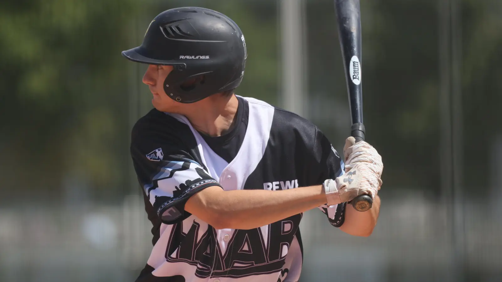 Am Schlag für die Haar Disciples gegen Gauting: Simon Weinsteiger. (Foto: Thomas Kaminski)