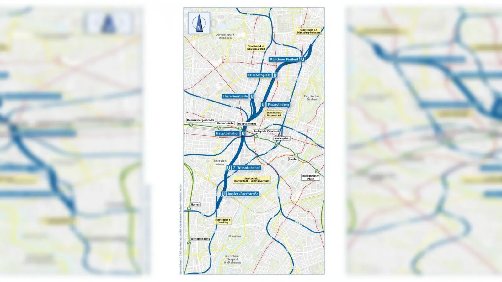 Die geplante U9 verbindet Sendling und Schwabing. (Foto: SWM-MVG)