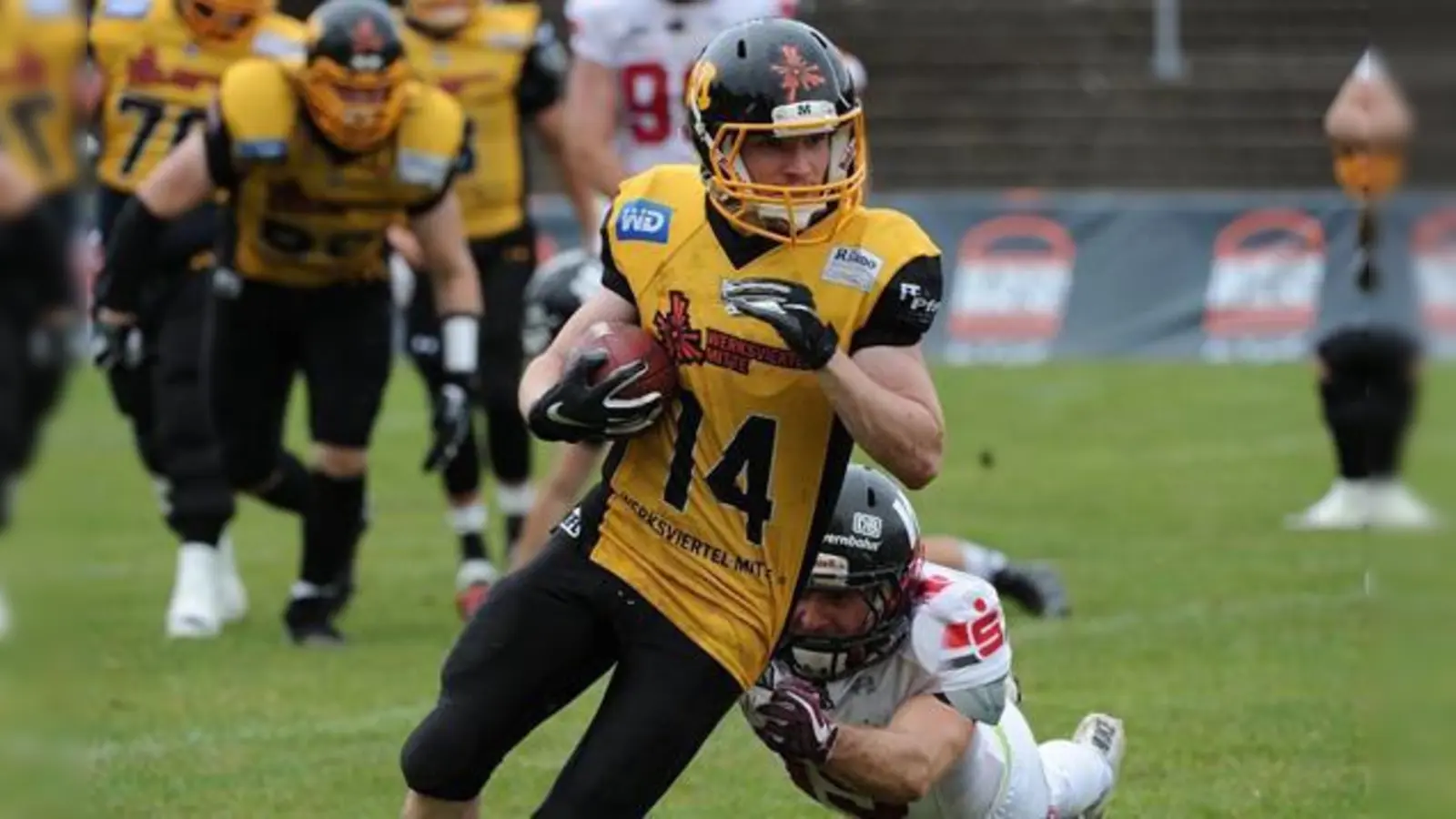 Diesmal wollen die Cowboys die Wildcats bezwingen. Im vergangenen Jahr (Foto) unterlagen die Münchner zuhause 12:13.  (Foto: © Peter Roth)