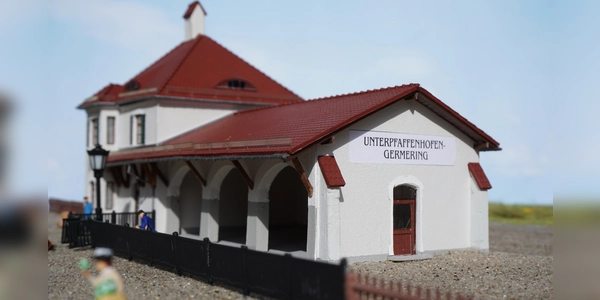 Das Bahnhofsgebäude Unterpfaffenhofen-Germering, wie es einmal ausgesehen haben könnte. (Foto: Schulte)