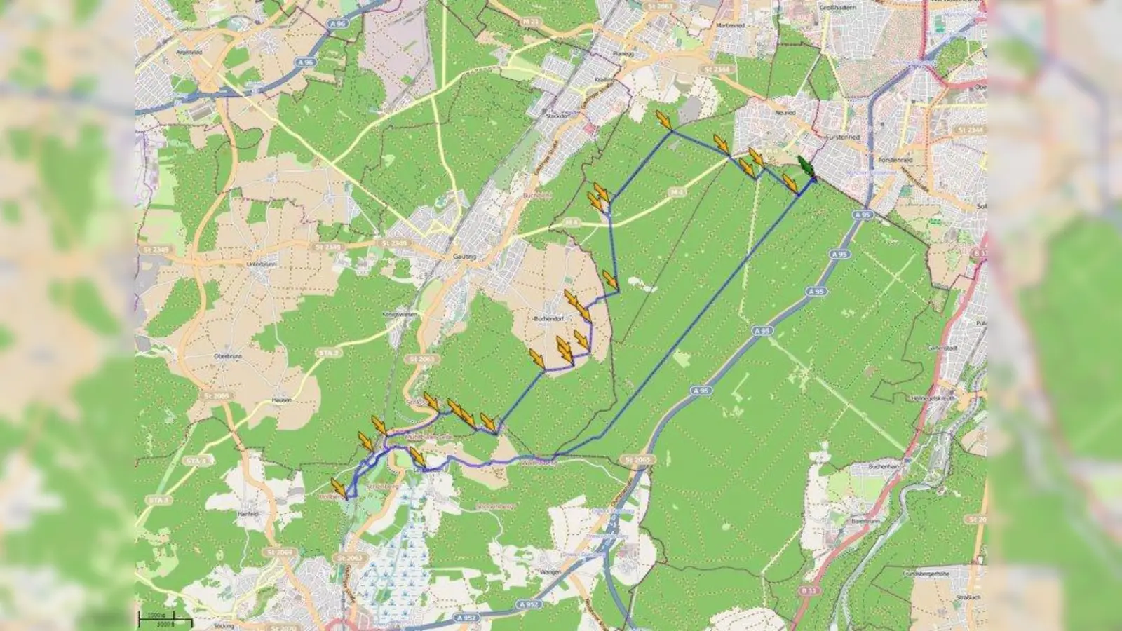 Die Radltour durch das Würmtal beträgt ca. 30 Kilometer und dauert ungefähr zwei Stunden. (Foto: pi)