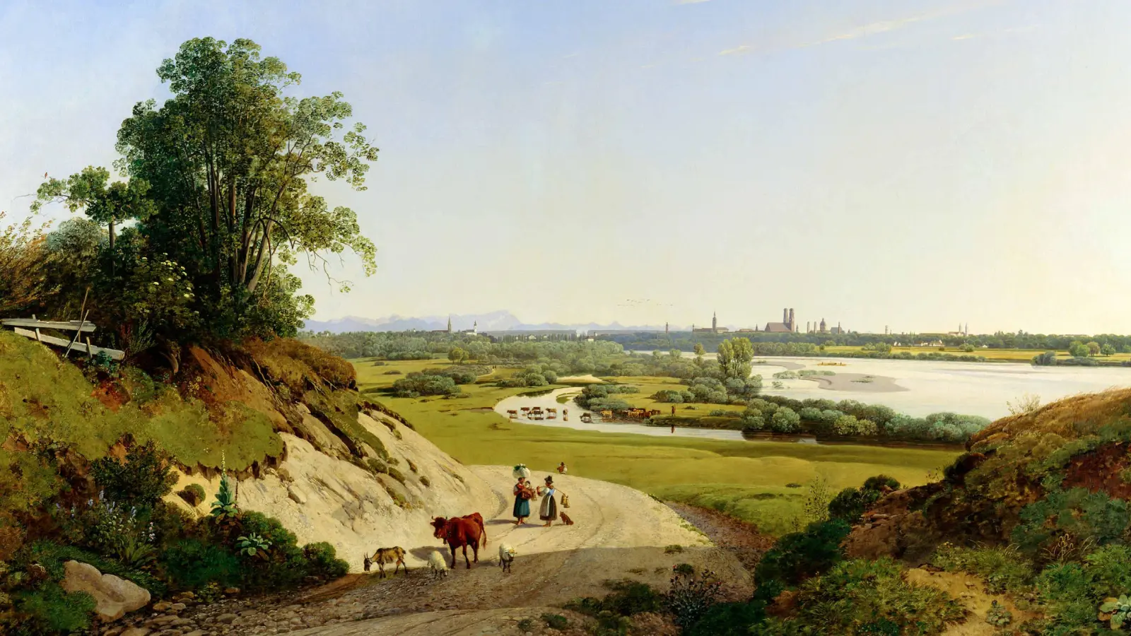 Einen Blick auf Oberföhring in früheren Zeiten ermöglicht dieses Gemälde. (Foto: NordOstKultur-Verein)