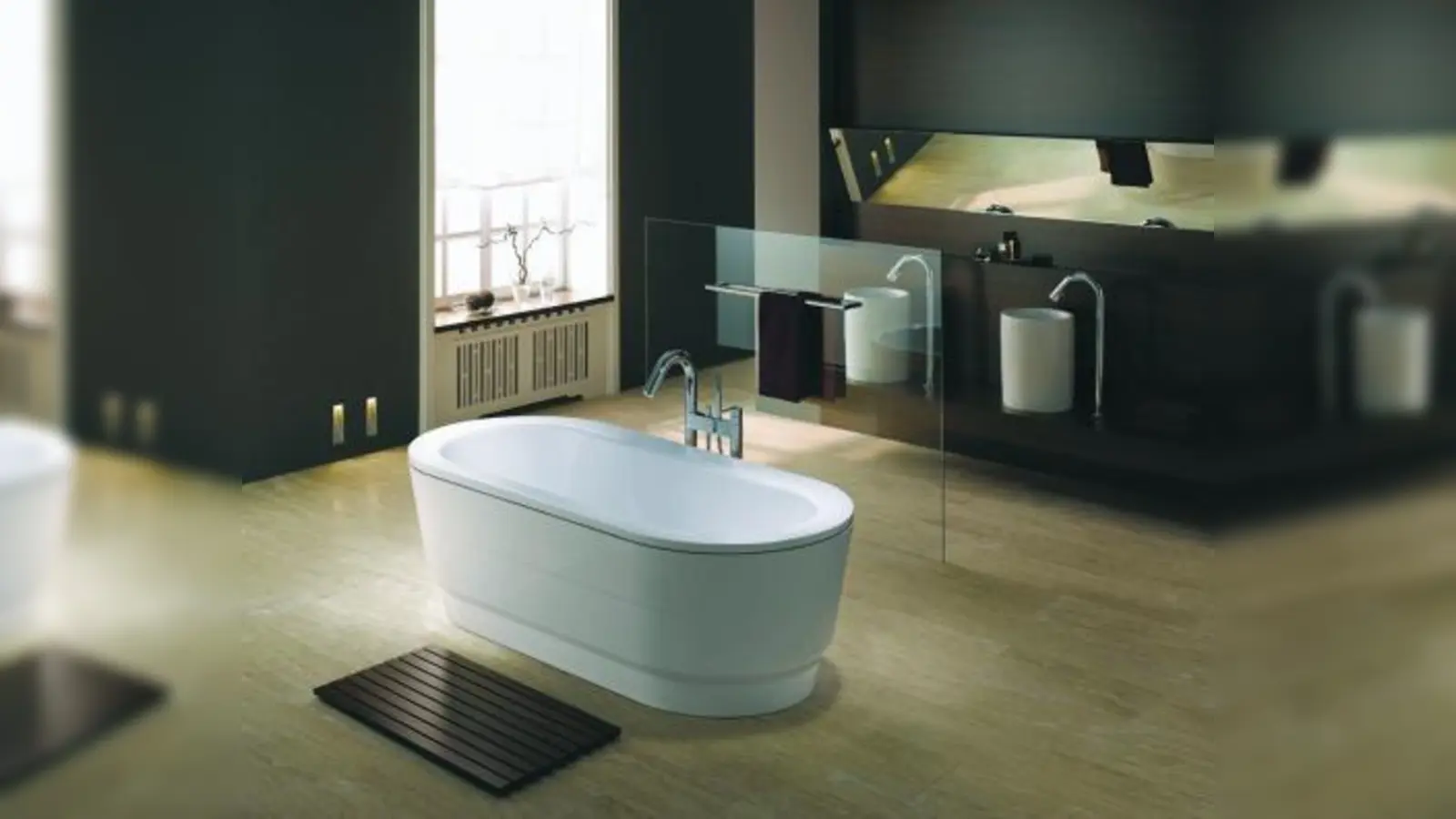 Die Classic Duo Oval Wide aus kostbarem Kaldewei Stahl-Email. (Foto: mso/ Kaldewei)