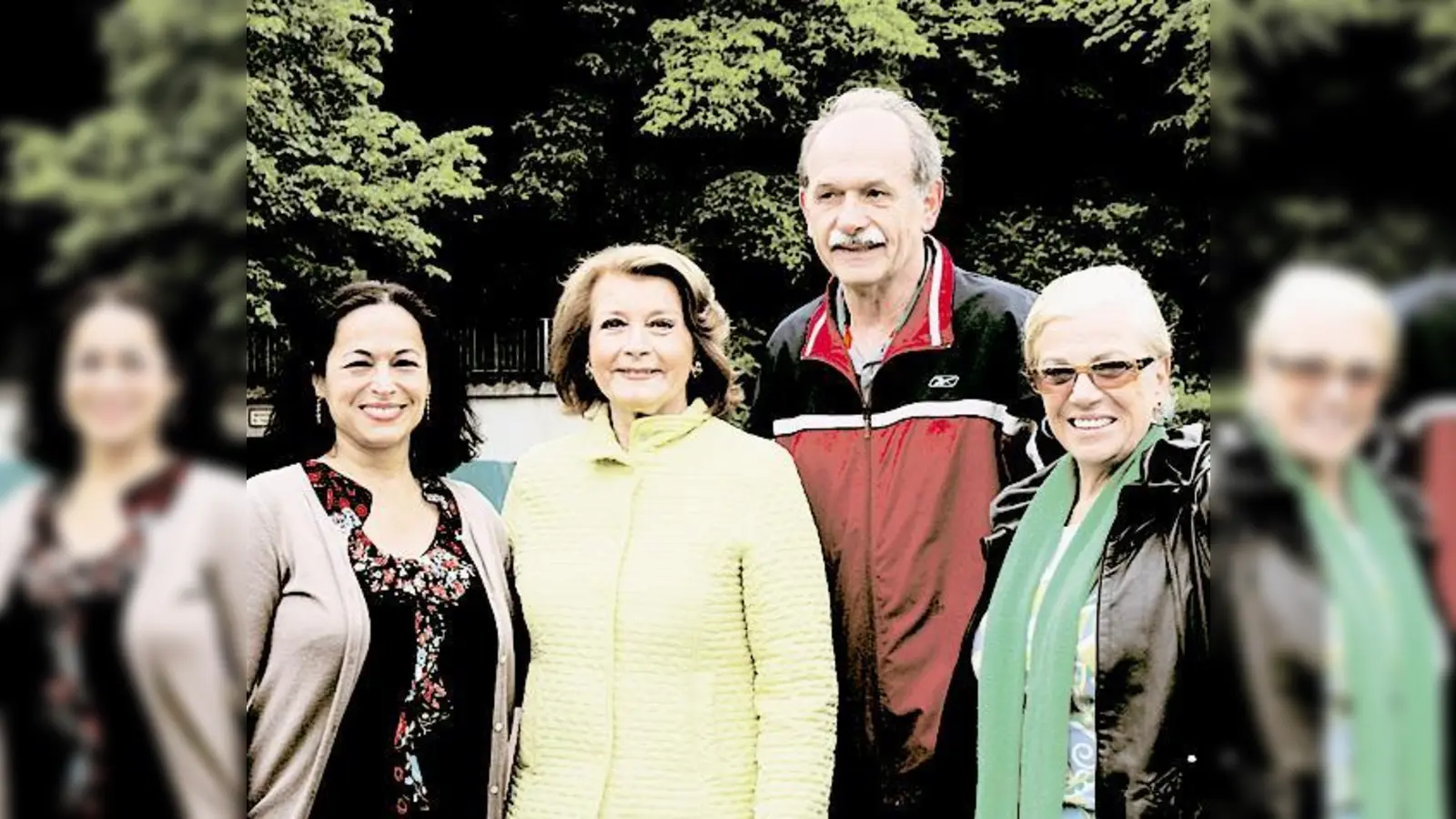 V. l. Frau Tolksdorf, Sozialarbeiterin der Werner-von-Siemens-Realschule, Herr Klauser, Sportlehrer, Frau Rockola und Frau Wiesenfeller von der Justin-Rockola-Soforthilfe.   (Foto: Privat)