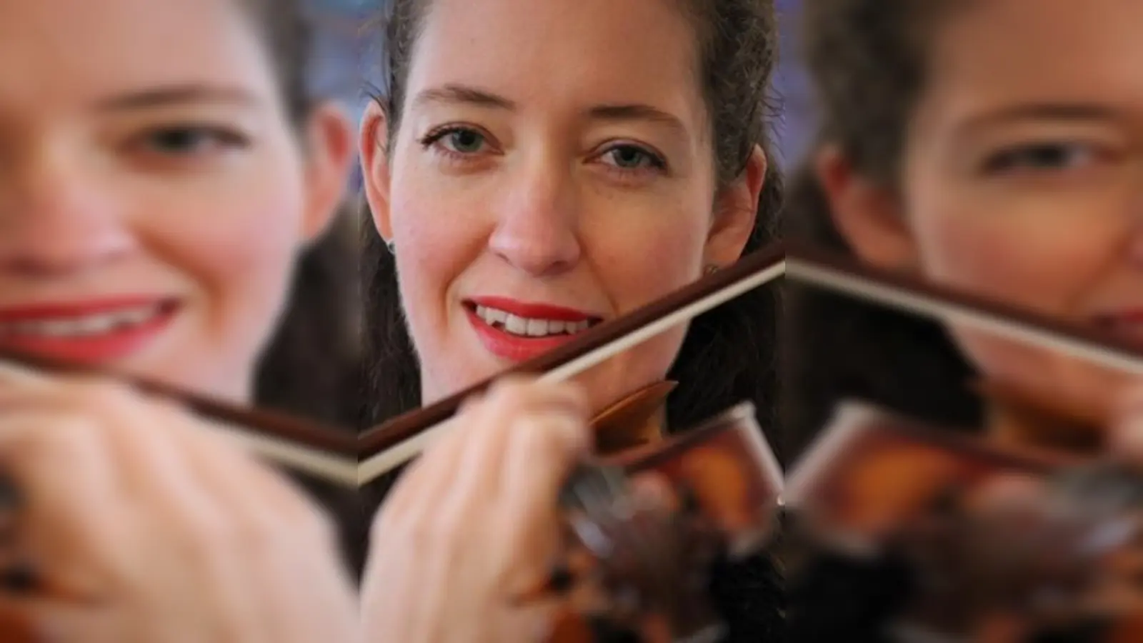 Elisabeth Maria Krauß, die schon bei zahlreichen Konzerten im In- und Ausland sowohl auf der Geige als auch auf der Bratsche zu hören war, begleitet das Sinfonieorchester.  (Foto: Annekathrin Nagel.)