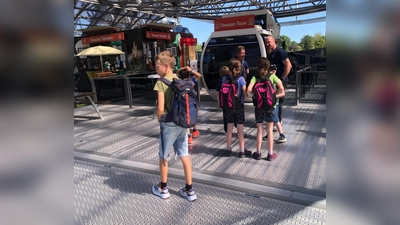 Den krönenden Abschluss bildete eine Fahrt im Riesenrad Umadum, das die Teilnehmer auf eine Höhe von 80 Metern brachte. (Foto: Polizei München)
