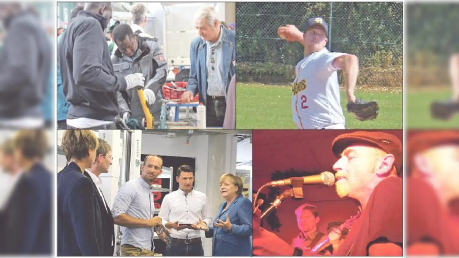 Vom Besuch der Bundeskanzlerin, die Eröffnung der Lernwerkstatt, den Spielen der München Caribes bis zur Moosacher Musiknacht war viel los. 	 (Fotos: Archiv)