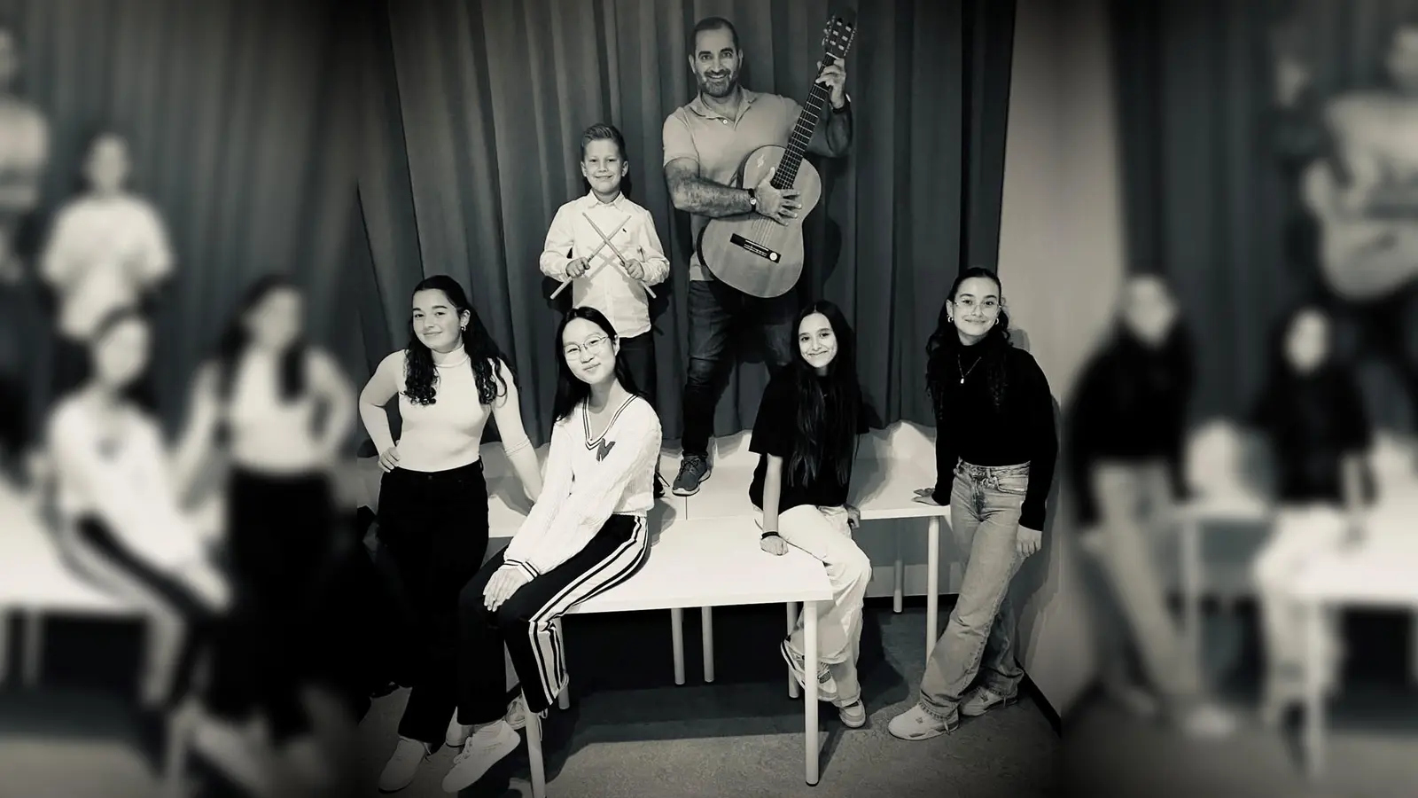 Einige junge Talente haben sich zu einer Band zusammengefunden. Zu hören sind sie am 7. Mai. (Foto: Musikschule USH)