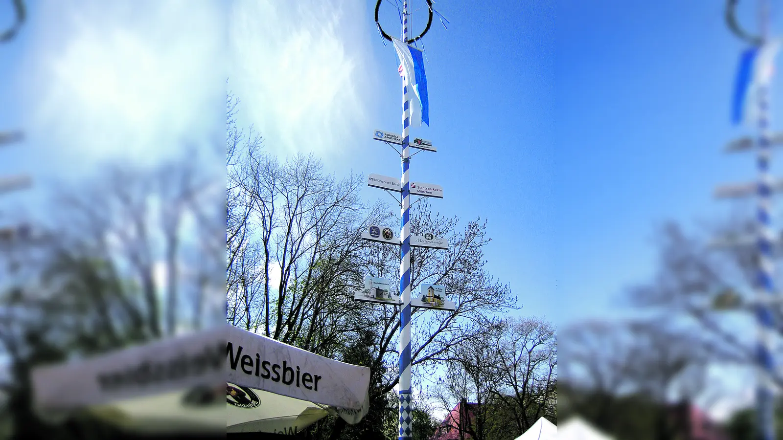 Im Zeichen des Maibaums wird rund um die Menterschwaige in Harlaching gleich fünf Tage lang ausgiebig gefeiert. (Foto: hw)