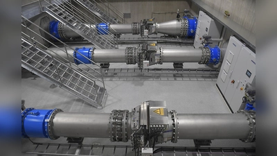 Die Hochbehälter in Deisenhofen, dort wird im Notfall durch UV-Licht die Trinkwasserqualität gesichert. (Foto: C. Schunk)