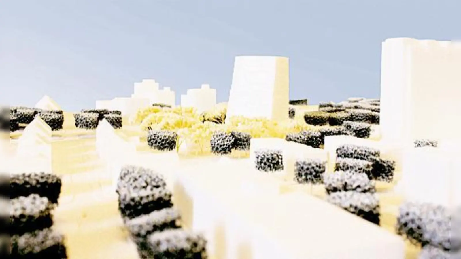 Der neue Bau ist als Ergänzung zum direkt östlich angrenzenden Hochhaus geplant. 	 (Foto: Keller & Damm)