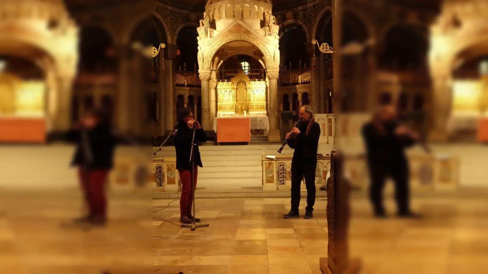 Fabrizio Giannuzzi (l.) und Enrico Sartori bei einem gemeinsamen Konzert. (Foto: Fabrizio Giannuzzi)