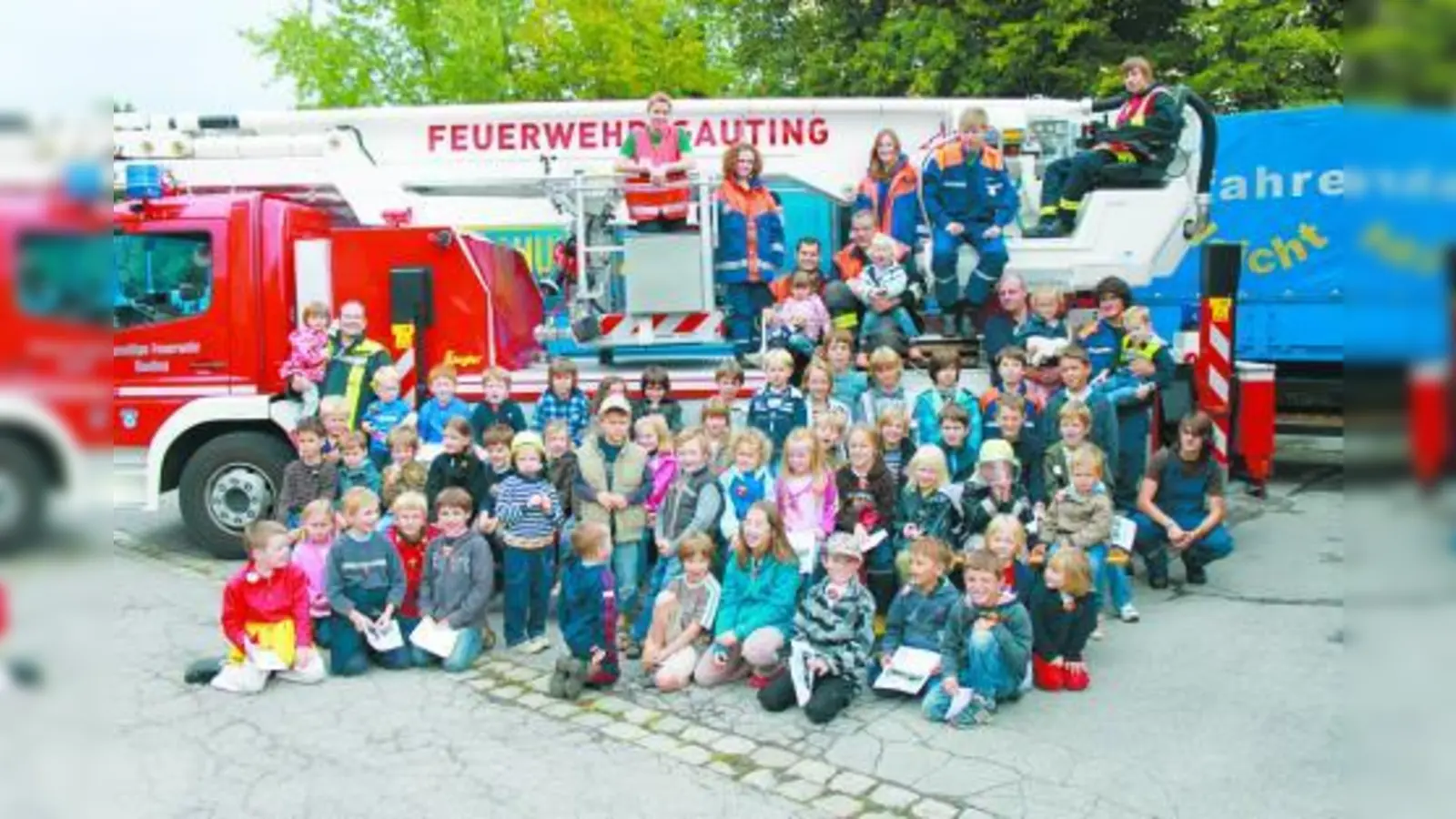 Einen aufregenden und informativen Tag verbrachten Gautinger Kinder bei der Feuerwehr. (Foto: FFW)