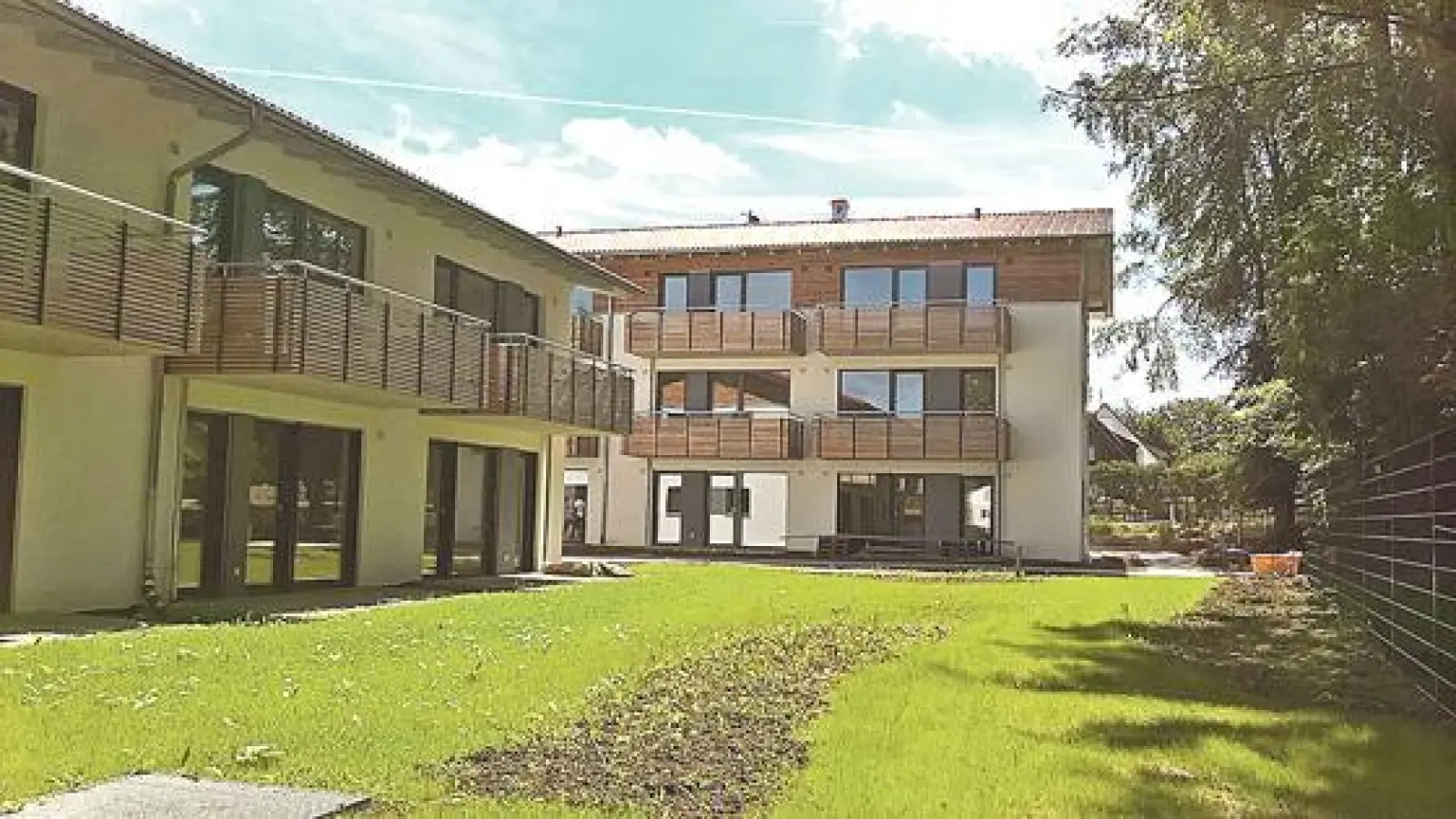 die Baugesellschaft München-Land (BML) hat vor kurzem in Oberhaching 15 neue Mietwohnungen fertig gestellt. 	 (Foto: Baugesellschaft München-Land)