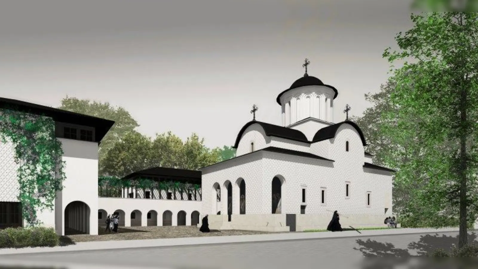 So sieht das Kirchenzentrum auf dem Plan aus. (Foto: Rum.-Orth.Kirche)