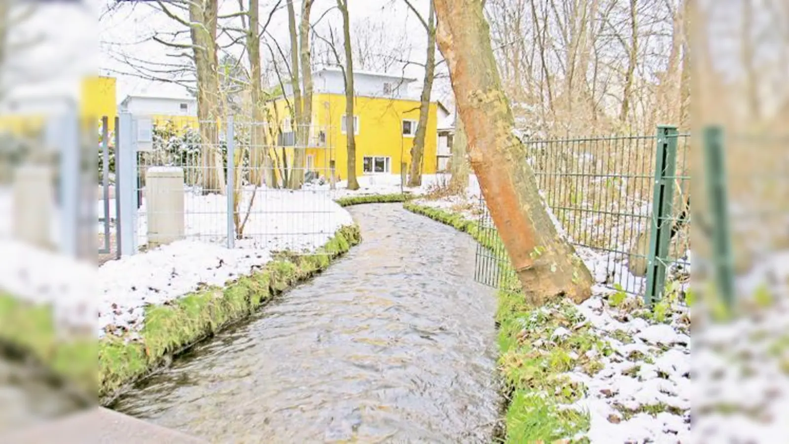 Der Hachinger Bach könnte unter extremen Bedingungen über die Ufer treten.  (Foto: aha)