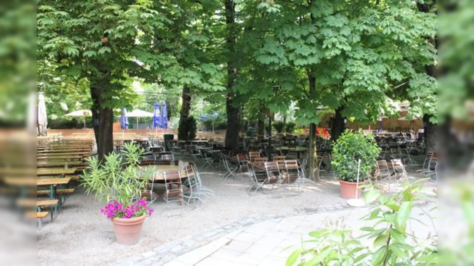 Noch ist über allen Biergärten und Stadien Ruh. Aber in ein paar Wochen wird München wieder zu einer »tobenden« Freischaubühne der WM 2014.	 (Foto: mu)