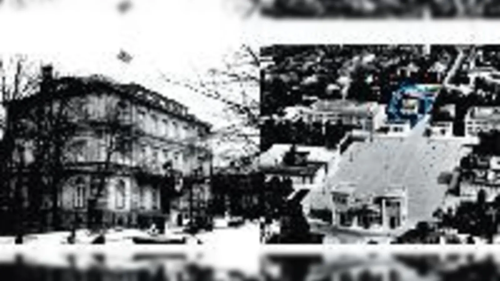 Auf dem Areal des »Braunen Hauses« (Kreis), einst Parteizentrale der NSDAP, soll das NS-Dokumentationszentrum entstehen.	  (Foto: Stadtarchiv München)