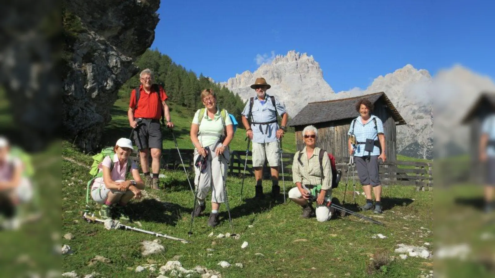 Die Teilnehmer der Wanderwoche hatten eine schöne Zeit in den Dolomiten. (Foto: Swoboda)