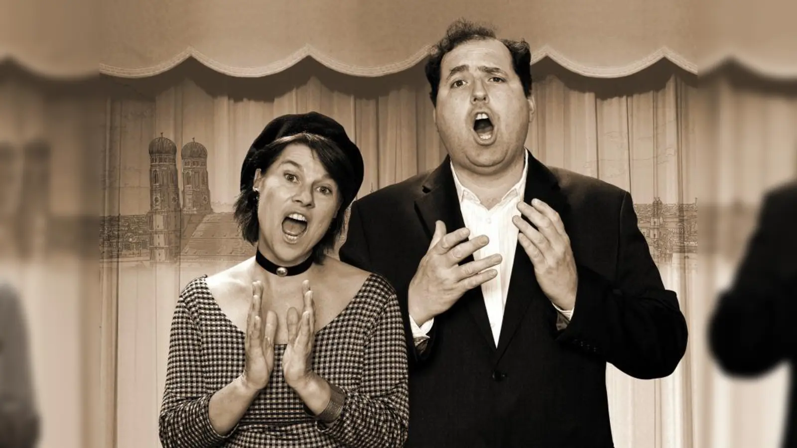 Münchner Couplets - von nostalgisch bis modern - geben Gabi Lodermeier und Harald Helfrich zum Besten. (Foto: pi)