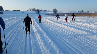 Vorbildlich gespurte Loipen für den Langlaufkurs des WSV Glonn.  (Foto: WSV Glonn)
