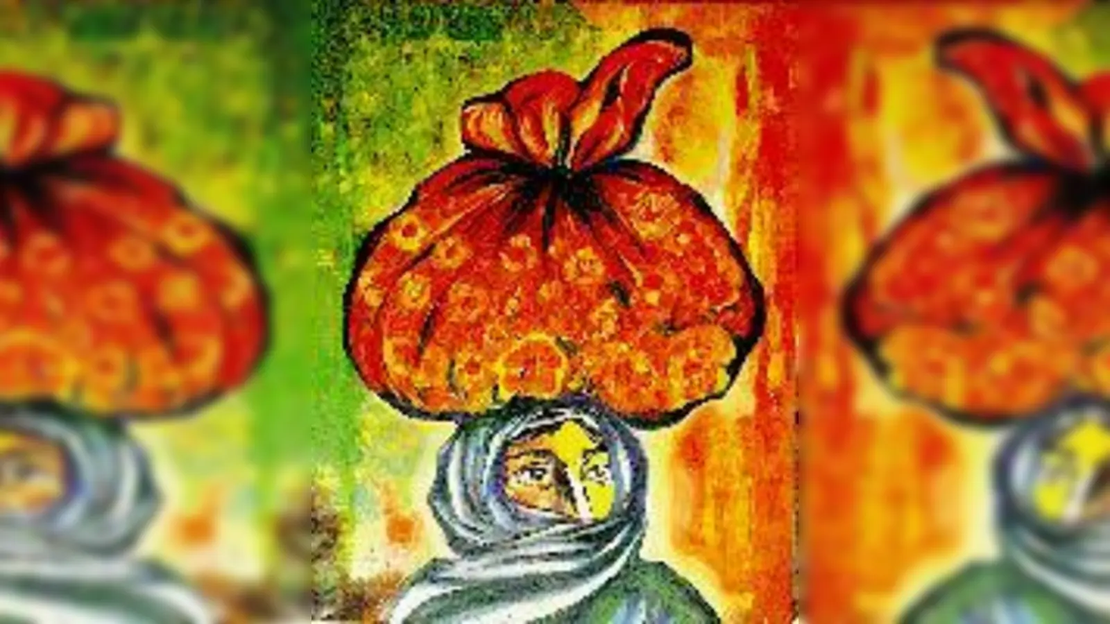 »Frau mit Kopfgebinde« heißt eines der Ölwerke des afghanischen Künstlers Fazl Maqsoodi.  (Foto: Privat)