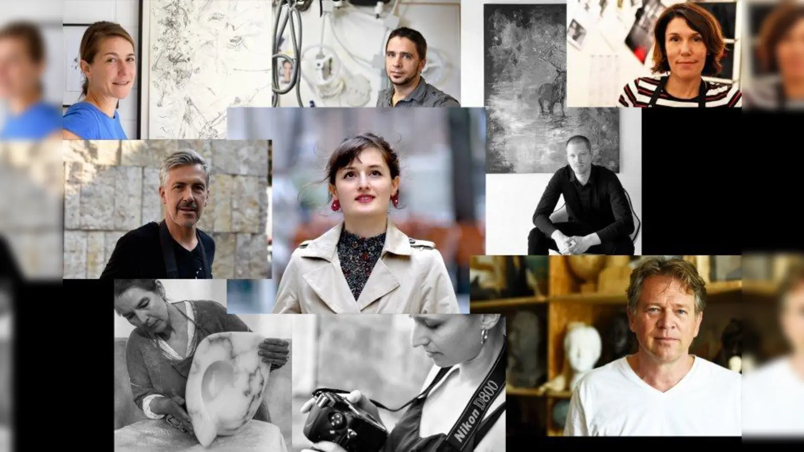 Neun Künstler aus drei Ländern haben sich zu einer Ausstellung zusammengetan. (Foto: Kösk)