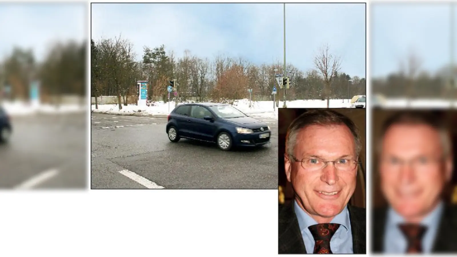 An der Knorr-/Rathenaustraße im Stadtteil Am Hart, will die Stadt das Gymnasium für den Münchner Norden bauen. Freut sich über die Entwicklung: Johannes Singhammer. 	 (Fotos: ws)