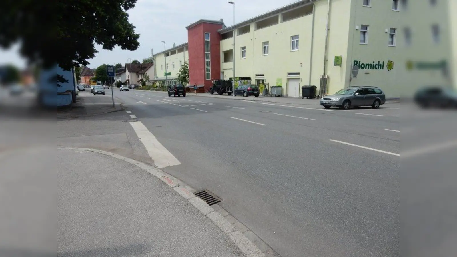 In dieser Kreuzung der B2 und in der Krumpperstraße kommt es ab 19. August zu Verkehrsbehinderungen. (Foto: Stadtwerke)