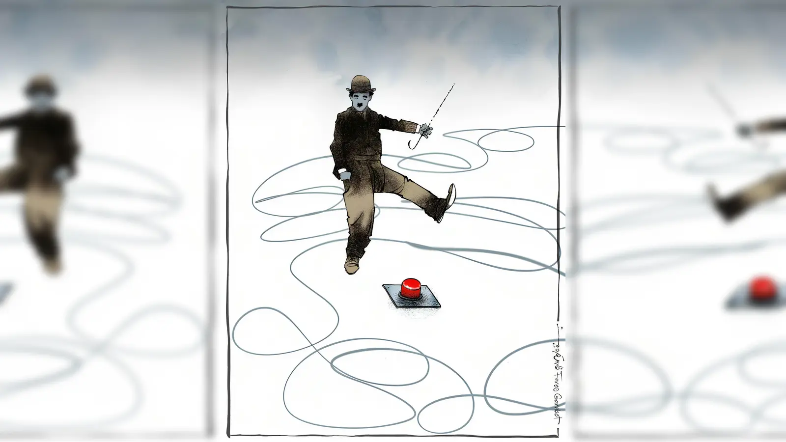 Hier ein Beispiel für die Karikaturen von Fares Garabet, einem in seiner Heimat ausgezeichneten syrischen Karikaturisten.  (Foto: © Fares Garabet)