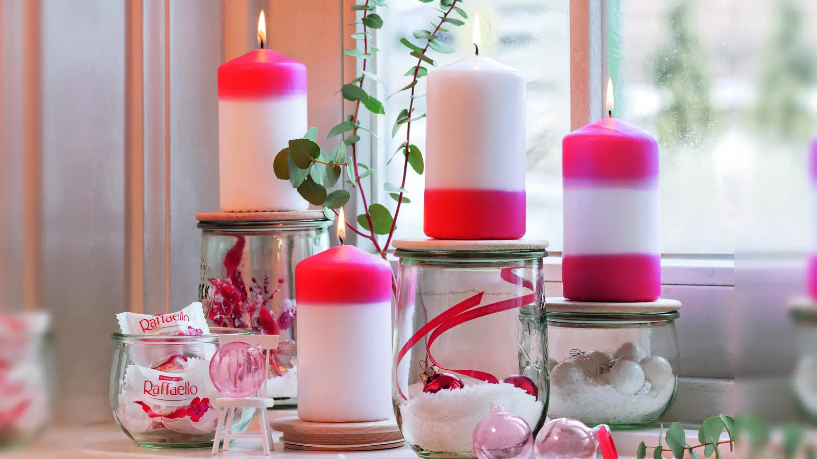 Tolle Basteltipps für ein stimmungsvolles Weihnachten findet man bei Ferrero.  (Foto: Ferrero/Silke Zander)