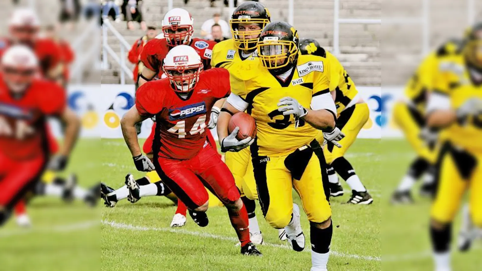 Nach den Stuttgart Scorpions vergangenen Woche (Foto) mussten die Munich Cowboys mit dem zweiten schwäbischen Team, den Schwäbisch Hall Unicorns, fertig werden. Doch die Gastgeber waren geschickter.	 (Foto: Peter Roth)