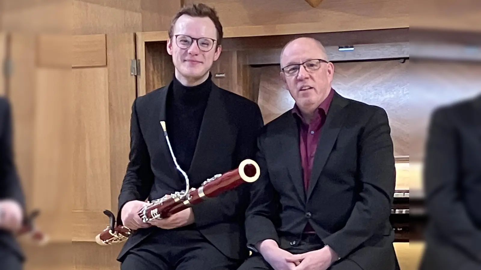 Elias Schneider (links) und Klaus Geitner. (Foto: Martin Funk)