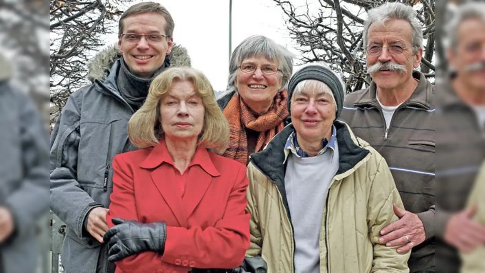 Die Mitglieder der Bürgerinitiative »S7Ost-plus« (v.l.) Andreas Wolf, Josefa Hahn, Nortrud Semmler-Otranto, Jutta Stricker und Reiner Demmel.	  (Foto: Kohnke)