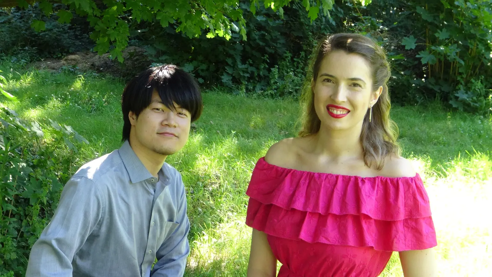 Die Sopranistin Vassia Alati und der Pianist Yuto Kiguchi werden das vertonte Gedicht von Dr. Herbert Speckner in einer Uraufführung präsentieren. (Foto: Bianca Hoffmeister)