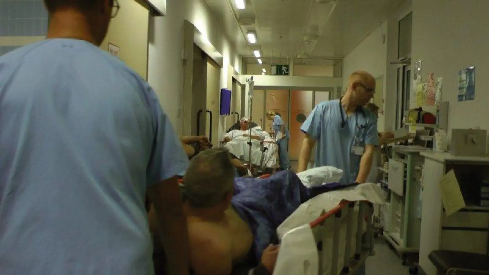 Notaufnahme im städtischen Klinikum: Jede Aufnahme bringt hohe Verluste. (Foto: Filmszene "Der marktgerechte Patient" Leslie Franke / Herdolor Lorenz)