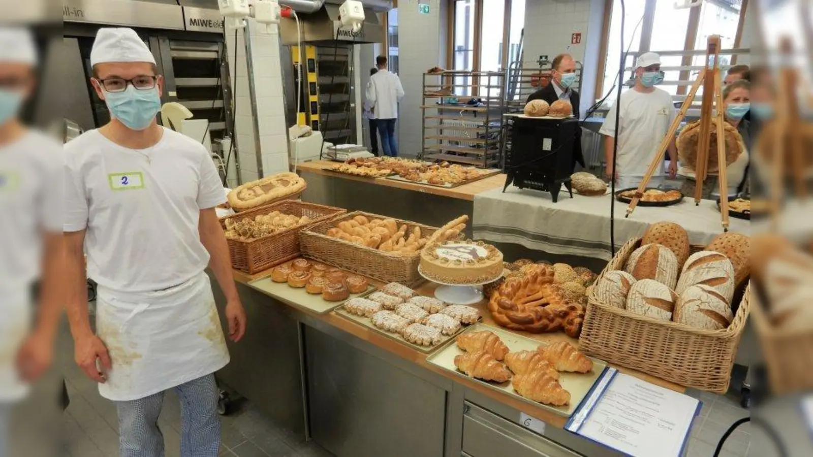Johannes Drexler überzeugte mit seinen Backkünsten. (Foto: Akademie für das bayerische Bäckerhandwerk)