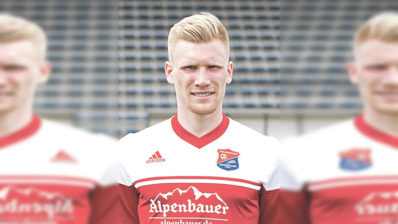 FC Bayern-Verteidiger Rafinha (Mitte) fieberte mit den Hachinger Volleyballern. 	 (Foto: Verein)