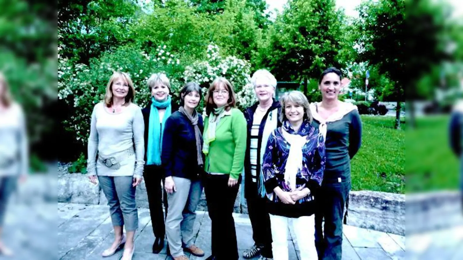 Neu gewählt: Angelika Faschinger, Brigitte Bauer, Gabi Chmel, Kornelia Schiemainski, Åsa Gless, Maria Esterlechner, Ellen Koke (von links).	 (Foto: VA)