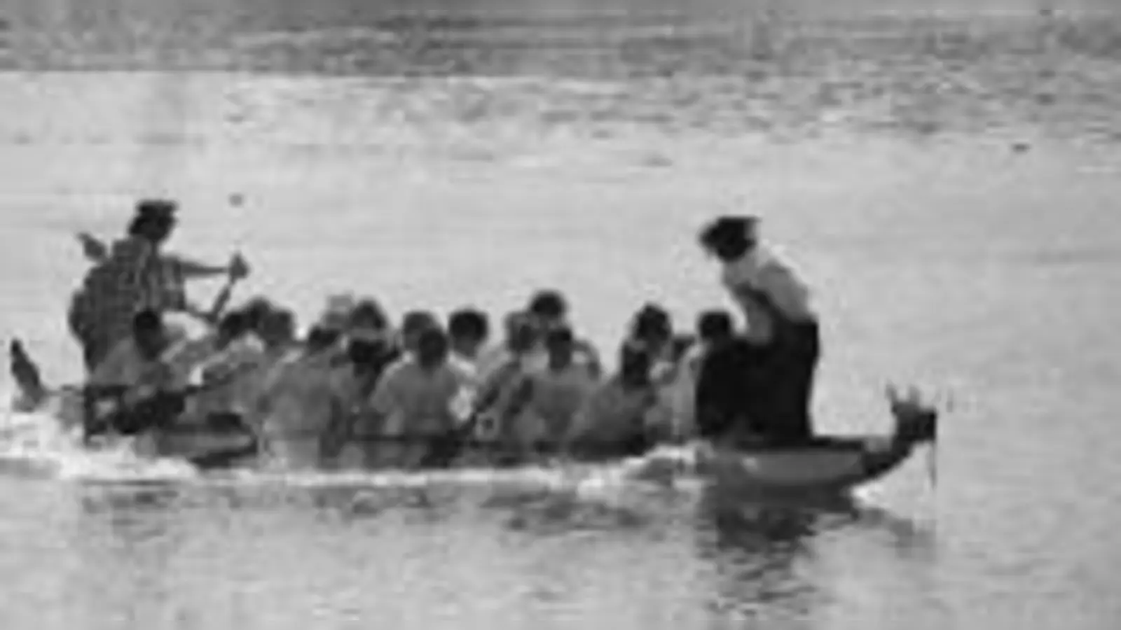 Ein Boot  zwei Enttäuschungen: Zur Drachenbootregatta meldeten sich nur fünf Mannschaften an. Platz  vier für Aloisius &amp; Co.  (Foto: VA)