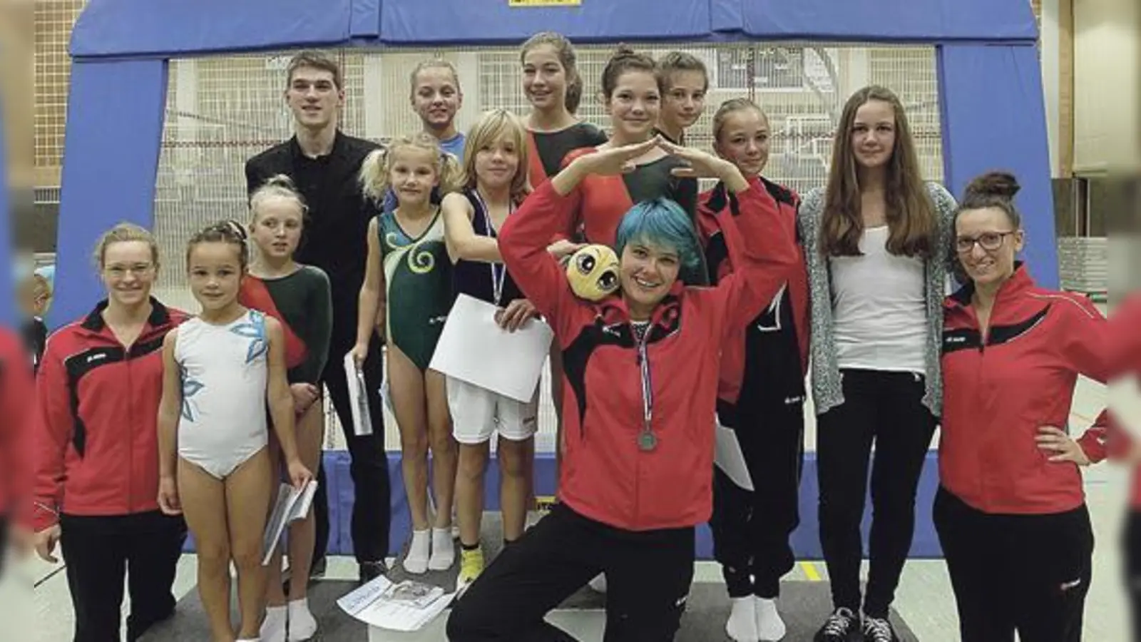 Die kleinen Turnerinnen und Turner des TSV Turnerbund zeigten bei den Bayerischen Jahrgangsmeisterschaften was sie können. 	 (Foto: VA)