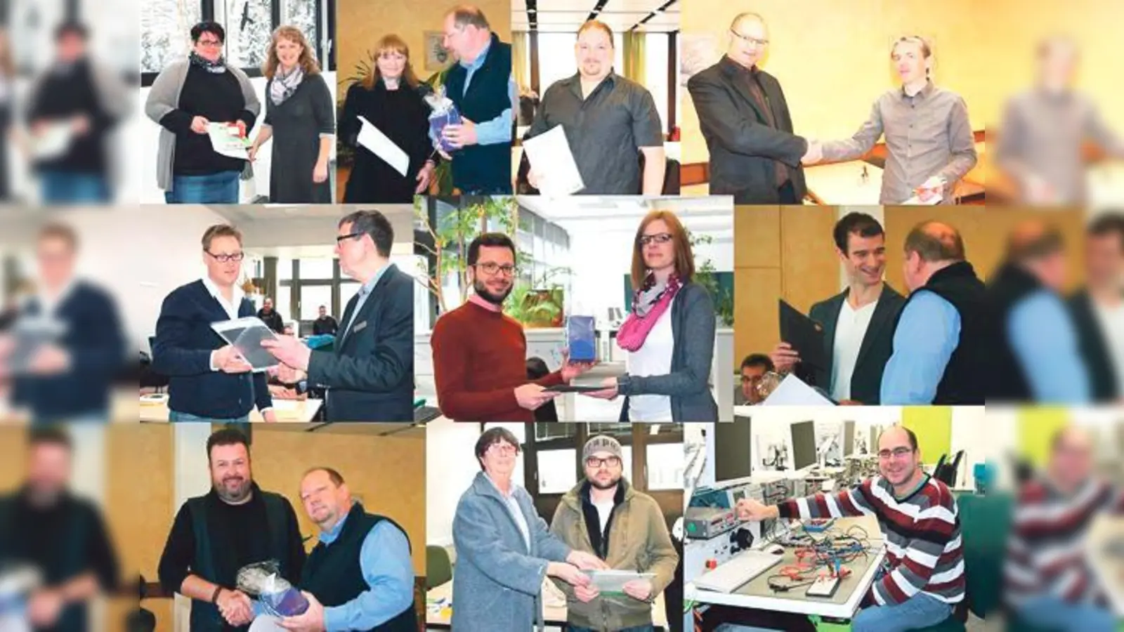 Die neun Kursbesten des Winterkurses beim Berufsförderungswerk München (BFW). 	 (Foto: BFW)