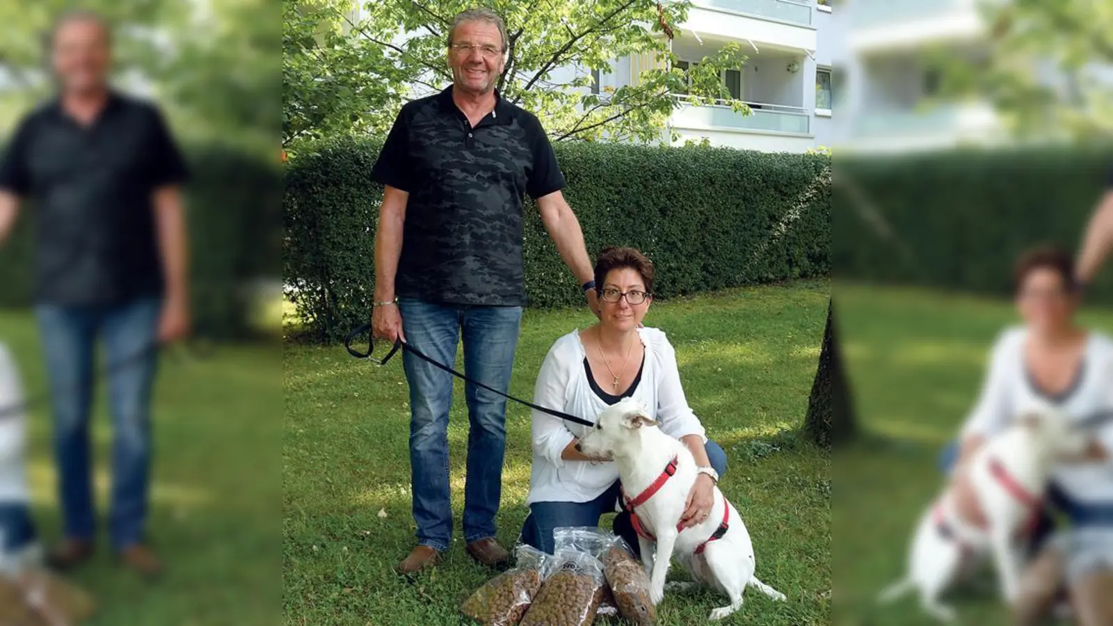 Katharina und Jürgen Wollmann haben beide ein großes Herz für Tiere und ihre Besitzer. Daher bringen sie alle 14 Tage Tierfutter und Zubehör an den Ottobrunner Tisch und den Hachinger Tisch, um bedürftigen Tierbesitzern unter die Arme zu greifen.  (F: hw)
